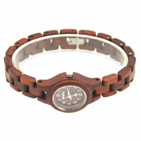 BEWELL Casual Women's Wood Watches Small Round Dial Ladies Wrist Watch Quartz Movement Relogio Feminino 123A