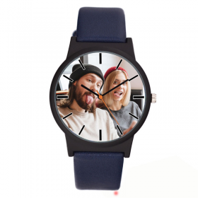 Design Your Own brand Logo Photo printing neutral clock Causal C261 holiday gift oem drop shipping unisex personalized watch