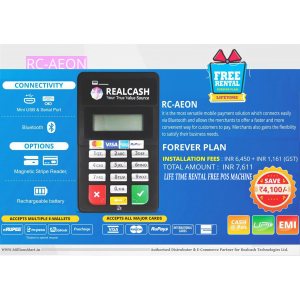 REALCASH MERCHANT POS MACHINE LIFETIME RENTAL FREE